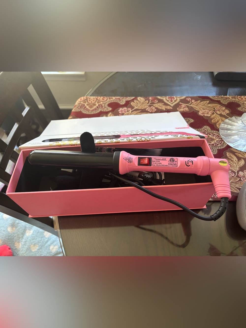Pink Curling Iron - Black Barrel